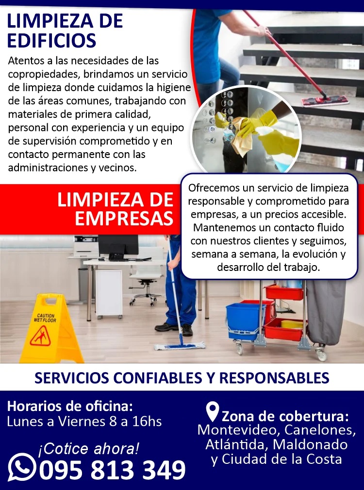 servicio limpieza empresas edificios jaspe uruguay